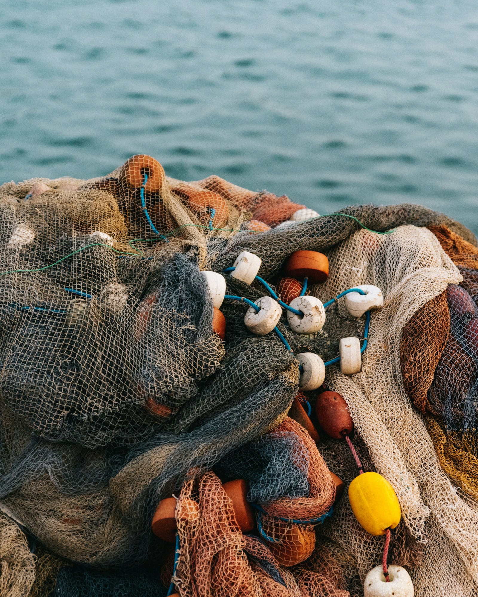 Fishing crew hauling a net